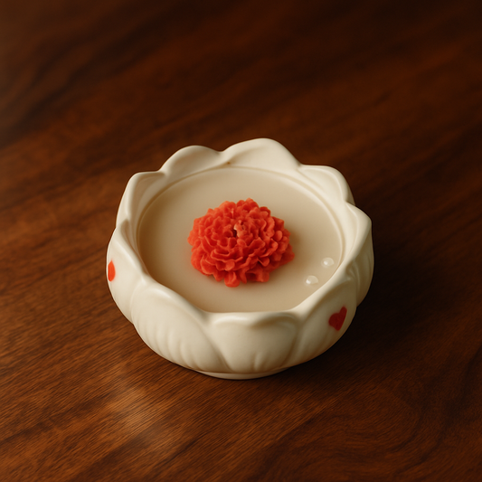 Lotus Shaped Handmade Scented Candle